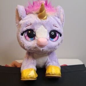 Present Pets Light Up Horn UNICORN Interactive Plush Tested Confirmed